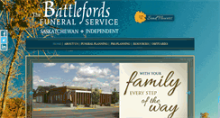 Desktop Screenshot of battlefordsfuneralservice.com